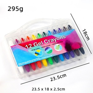 12 <span class=keywords><strong>pastelli</strong></span> in Gel setoso per effetti acquerellabili lavabili Non tossici per bambini - Product Image 4