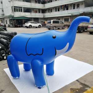Pink Inflatable Elephant Water Sprayer Outdoor Lawn Toy For Kids And Teens - Product Image 4