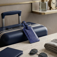 Étiquette de bagage en cuir PU motif crocodile en gros pour voyages
