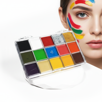 Peinture corporelle et visage à haute pigmentation, non toxique, longue tenue, pour Halloween, cosplay, fête, festival, maquillage de scène, fournitures
