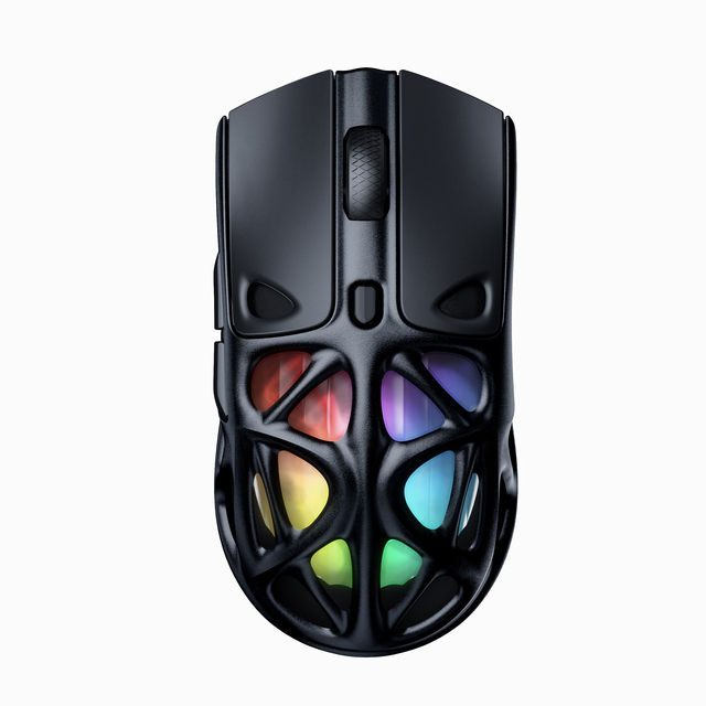Hollow PAW3311 Sensor Max 12000 DPI Mouse Rechargeable 1K Wireless Mouse Gamer 2.4Ghz+BT Custom Gaming Mouse for PC Laptop