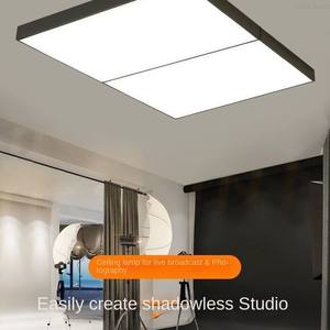 Plafonnier LED linéaire moderne avec télécommande, couvercle en acrylique, base en fer pour la maison et le bureau - Product Image 4