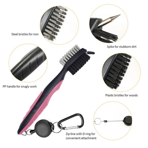 Cepillo Limpiador de Ranuras de Golf, Cepillo para Palos de Golf de Doble Cara, Kit Limpiador de Ranuras para Putters y Wedges, Herramienta de Limpieza, Accesorios de Golf - Product Image 3