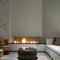 Meilleures ventes - Cheminée électrique à flamme réaliste 3D, installation facile, télécommande, vapeur d'eau, pour salon, villa