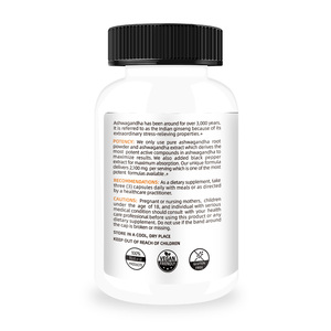 Complément personnalisé d'Ashwagandha 2100 mg pour le soulagement du stress et le soutien immunitaire pour les hommes et les femmes, capsules d'Ashwagandha pour la santé - Product Image 3