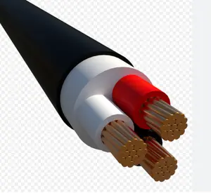 0,6/1kV Cables de alimentación multinúcleo PVC aislado sin blindaje con conductor de cobre Cable de alimentación de PVC 4x50