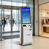 Kiosque de paiement libre-service OEM avec écran tactile, taille et couleur personnalisées, LCD sur pied pour les marques de détail