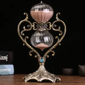 Creative heart-shaped hourglass timer gift ornaments 30/60 minute countdown hourglass