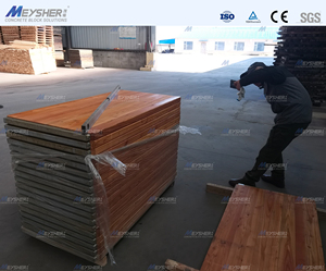 Palettes en bois sur mesure MEYSHER pour machine à blocs, palettes en bois résistantes à l'humidité pour machine à pavés - Product Image 6