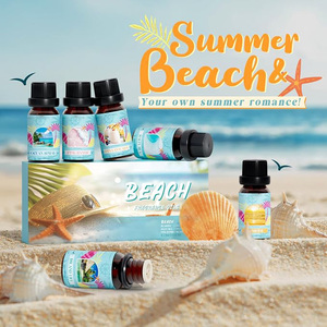 Meilleures ventes : Ensemble <span class=keywords><strong>de</strong></span> 6 huiles parfumées écologiques pour la plage, pour la fabrication <span class=keywords><strong>de</strong></span> bougies, longue durée, parfum intense chaud/froid, pour bougies en cire <span class=keywords><strong>de</strong></span> soja et paraffine, idéal comme cadeau - Product Image 2