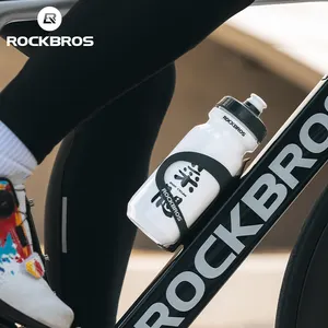 ROCKBROS Garrafa de água reutilizável para ciclismo com logotipo personalizado, garrafa de água para bicicleta e bicicleta, à prova de vazamentos