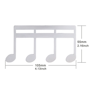 Wholesale Stainless Steel Musical <b>Note</b> <b>Book</b> Markers Multi‑Color Sheet Music Page Clips For Piano Players Gift - Product Image 2