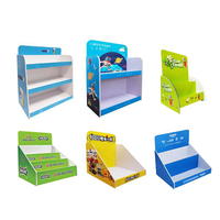 High Quality Portable Foldable Flat Pack Ready Recyclable Paper Display Box Matt Finish Varnish Surface for Mall Supermarket