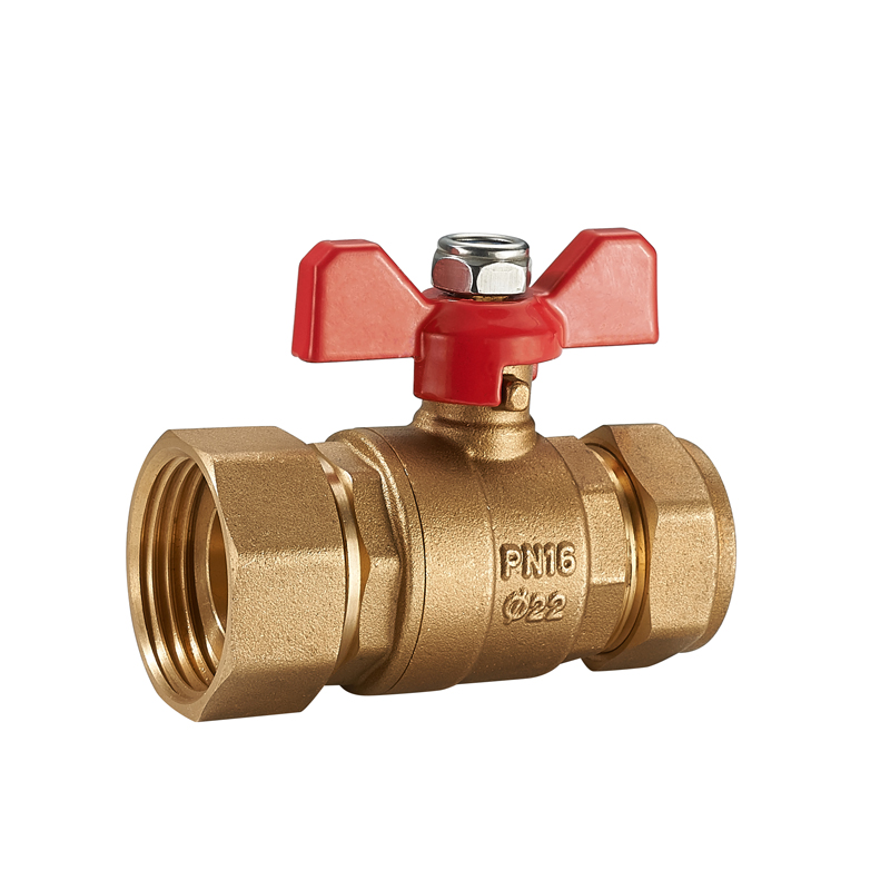 Заводская оптовая продажа, латунный Магнитный запираемый латунный шаровой клапан