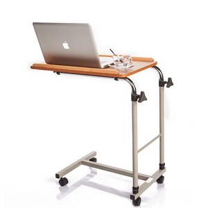 Adjustable Medical ABS Nursing Bedside Table with Adjustable Wheels for Elderly Care Dining Table - Product Image 3