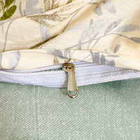 Parure de lit 100 % coton sergé, imprimé floral frais, double face, housse de couette respirante et douce pour la peau, tailles Queen et King pour chambre à coucher