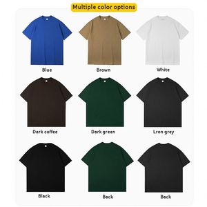 T-shirt unisexe surdimensionné et court en coton 100% pour homme, 300 GSM, respirant, coupe ample à épaules tombantes, avec impression sérigraphique personnalisée - Product Image 2