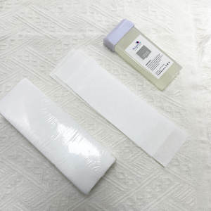 Bande de tissu non tissé de salon de beauté personnalisée 7*23 CM bandes de <span class=keywords><strong>cire</strong></span> jetables pour épilation - Product Image 3