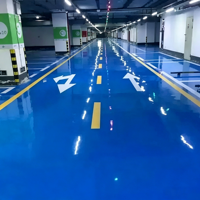 Système de sol en polyurée haute durabilité pour béton, revêtement imperméable antidérapant à forte charge pour parkings commerciaux et centres commerciaux
