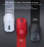 Souris de jeu sans fil RF Darmoshark N5 4K 8K 26000 DPI pour droitier, programmable, ergonomique, PAM3395, pour ordinateur de bureau/portable