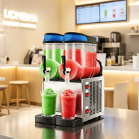 Machine à slush 1 2 3 réservoirs, machine à smoothie, machine à neige, machine à jus glacé, machine à slush, machine à boissons glacées pour hôtels et restaurants