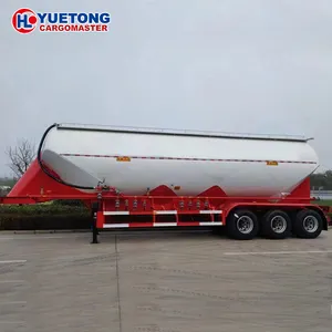 High Quality Customizable Transport Flour Tri-Axle Air Compressor Payload 45T Storage Tank Dry Bulk Powder Tanker Semi Trailer