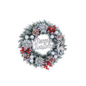 Guirlande de Noël artificielle 40/50/60cm, ornement de Noël, <span class=keywords><strong>d</strong></span>écoration à suspendre à la <span class=keywords><strong>porte</strong></span>, prix EXW - Product Image 5