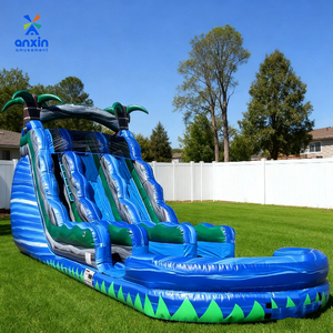Thương mại thuê cha mẹ con giải trí trượt nước mùa hè Hawaii phong cách chủ đề <span class=keywords><strong>Inflatable</strong></span> trượt nước với Máy thổi khí cho trẻ em - Product Image 4