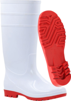 Bottes de pluie unisexes, bottes de pluie imperméables de travail en PVC pour hommes bottes de pluie à bout en acier pour ouvrier, bon marché, Offre Spéciale