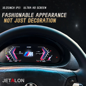 แผงหน้าปัดดิจิตอลสำหรับ BMW ซีรีส์ 3 E46 ปี 1998-2006 จอ LCD แสดงผลแบบ Virtual Cockpit พร้อม GPS มาตรวัดความเร็ว นาฬิกา และมาตรวัดรอบเครื่องยนต์ - Product Image 3