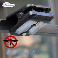 Lampe à pince intégrée LED Solarup IP65, lampes solaires domestiques, anti-moustiques, lampe de camping portable, détecteur de mouvement, blanc