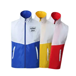 Factory Wholesale polyester quick drying vest match color work vest plus size waistcoat