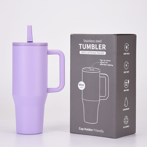 Tùy chỉnh đôi Tường Cách Nhiệt Du Lịch <span class=keywords><strong>Mug</strong></span> Cup 40oz thép không gỉ bị rò rỉ bằng chứng cà phê nhiệt <span class=keywords><strong>Mug</strong></span> với có thể gập lại rơm nắp & xử lý - Product Image 6