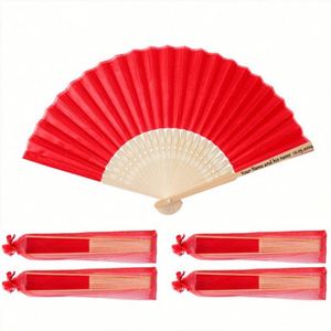 Abanico Plegable Personalizable de 7 Pulgadas, Abanico de Mano Portátil, Diseño de Arte Folclórico Pintado en Blanco, Material de Bambú, Técnica de Tallado, Regalos Empresariales - Product Image 2