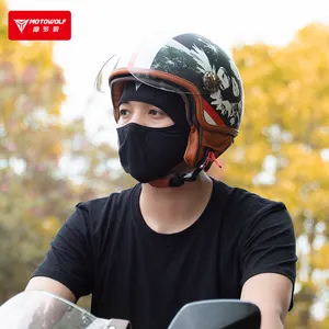 MOTOWOLF-mascarilla de seda de hielo, protector solar, a prueba de viento, para motocicleta, novedad