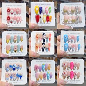 Retro-Verpackungs box für künstliche Nägel Design Modische künstliche Nägel mit voller Abdeckung Lange <span class=keywords><strong>Stiletto</strong></span> Handmade Press on <span class=keywords><strong>Nails</strong></span> - Product Image 1