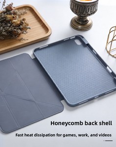 เคสป้องกันสีพื้นแบบแข็งสำหรับ <span class=keywords><strong>iPad</strong></span> ขนาด 11 นิ้ว ยี่ห้อ JFG พร้อมขาตั้งแบบพับได้ รองรับโหมดแนวนอน/แนวตั้ง ป้องกันการตกกระแทก ผลิตจากวัสดุ PU นุ่ม - Product Image 2