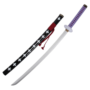 Vente en gros d'épée Anime une pièce épée Trafalgar D Water Law accessoires en bois jouet de jeu de rôle <span class=keywords><strong>Katana</strong></span> épées pour garçons Cosplay - Product Image 4