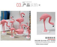 Statue de flamant rose fabuleux personnalisée 2022, statues et sculptures de flamants roses, art de jardin, flamant rose pour l'extérieur et l'intérieur