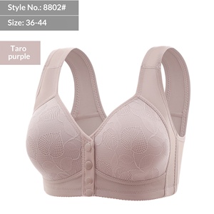 Reggiseno Plus Size da Donna con Chiusura Frontale, Pizzo Floreale, Traspirante, Senza Ferretto, Comodo, Monopezzo, Senza Cuciture, per Allattamento - Product Image 4