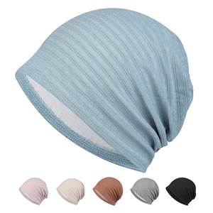 Vente en gros de chapeaux de <span class=keywords><strong>chimio</strong></span> baggy décontractés pour femmes à rayures à la mode pour printemps et été - Product Image 2