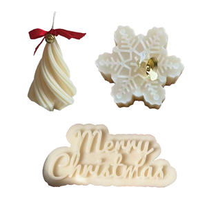 Candele Profumate Natalizie all'Ingrosso Decorazione a Tema Regalo Creativo Forma Irregolare Completamente Raffinata in Paraffina Artigianale - Product Image 4