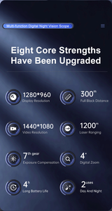 शिकार के लिए सस्ते स्कोप नाइट विजन मोनोऑऑऑक्यूलर वीडियो रिकॉर्डिंग सुरक्षा - Product Image 6