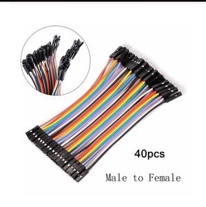 Ruised 40pin mehrfarbig Dupont WI <span class=keywords><strong>Re</strong></span> 40PCS Dupont 10C M Stecker zu Buchse Jumper WI <span class=keywords><strong>Re</strong></span> Ribbon Kabel für Ar - Product Image 3