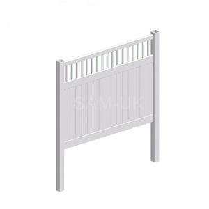 Panel de valla de privacidad de vinilo decorativo para exteriores, valla de <span class=keywords><strong>jardín</strong></span> de 6 pies, <span class=keywords><strong>casa</strong></span> de listones de plástico PVC - Product Image 5