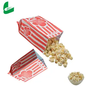 Kantong Kertas Kraft Popcorn Microwave Kosong Kustom