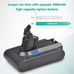 Batería de Repuesto BATMAX de Iones de Litio de 3000 mAh y 21,6 V para Aspiradoras <span class=keywords><strong>Dyson</strong></span> <span class=keywords><strong>V6</strong></span> DC58 DC59 DC61 DC62 DC74 SV09 SV07 SV04 - Product Image 5