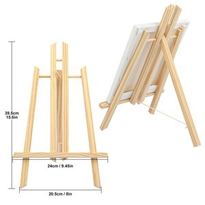 Chevalet d'artiste en bois réglable en H pour peinture, support d'affichage de table 30CM 40CM 50CM - Product Image 5