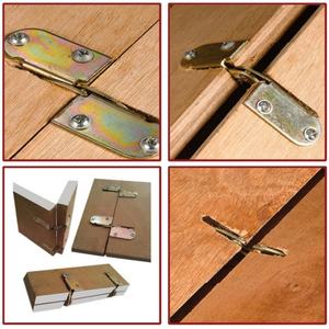 Modern 180 Degree <b>Folding</b> Dining <b>Table</b> Hinge Zinc Alloy Flap Hinge for Jewelry Box Application - Product Image 4