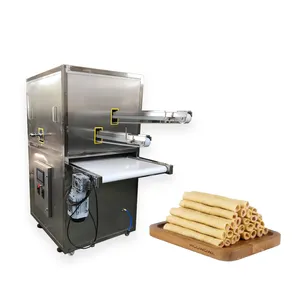 Automatische Multifunctionele Centrum Gevuld Loempia Wafer Stok Productielijn Snacks Wafer Roll Making Machine